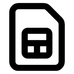 Fusion Icon | SMS | Sim Card | Cellular