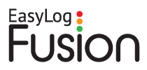 EasyLog's Fusion Logo in Black
