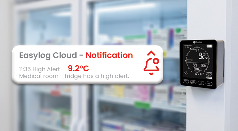 Sensor with Notification on Fridge | Environmental Monitoring